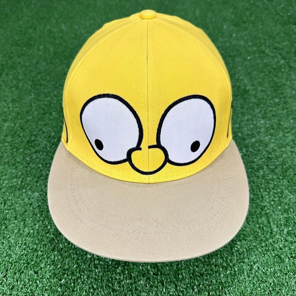 Universal Studios The Simpsons Homer Head Flexfit Yello Hat One Size Cap Fox